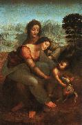  Leonardo  Da Vinci Virgin and Child with St Anne painting